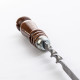 Stainless skewer 620*12*3 mm with wooden handle в Чите