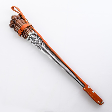 A set of skewers 670*12*3 mm in a leather quiver в Чите