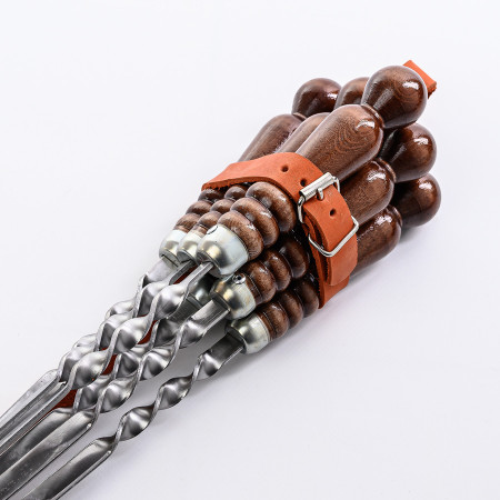 A set of skewers 670*12*3 mm in a leather quiver в Чите