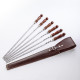 A set of skewers 670*12*3 mm in brown leather case в Чите