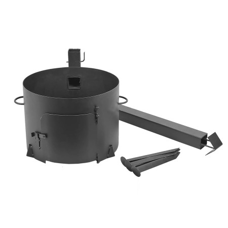 Stove with a diameter of 340 mm with a pipe for a cauldron of 8-10 liters в Чите