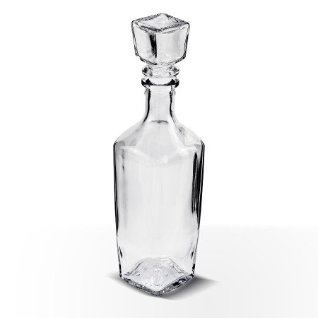 Бутылка (штоф) "Элегант" стеклянная 0,5 литра с пробкой  в Чите