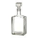 Бутылка (штоф) "Кристалл" стеклянная 0,5 литра с пробкой  в Чите